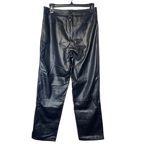LBLC The Label Jen Vegan Leather Trouser in Black Medium New Pants - Picture 7 of 16